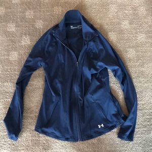 Never worn Under Armour full zip navy